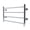Chrome, variant on Kingston Brass DTM241647 Palatine 24" x 16" Stainless Steel Wall Mount 4-Tier Towel Rack, Brushed Brass