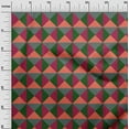 thumbnail image 3 of oneOone Silk Tabby Dark Magenta Fabric Geometric Craft Projects Decor Fabric Printed By The Yard 42 Inch Wide, 3 of 4