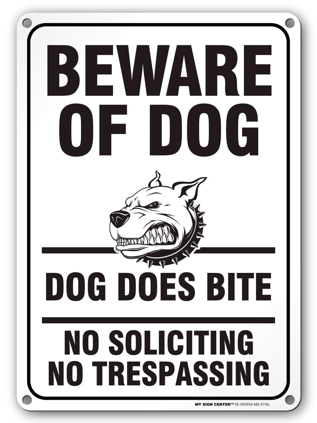 Warning Beware Of The Dog Manga UV Protected and Weatherproof Beware of Dog Do Not Put Fingers Thru
