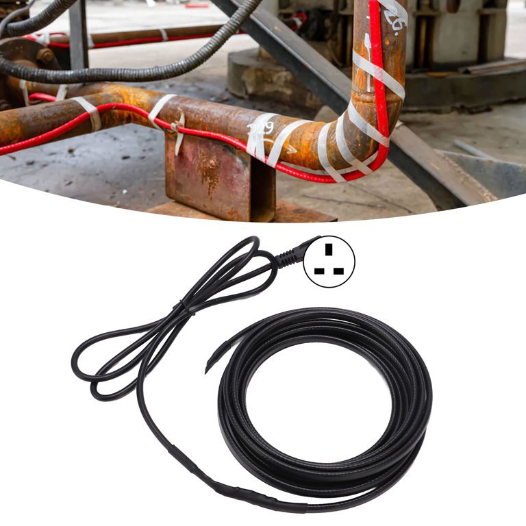 Pipe Heating Cable, Heat Tape 5m Length Wide Application Self Regulating  For RV US Plug 110V,EU Plug 220V,UK Plug 220V - Walmart.com