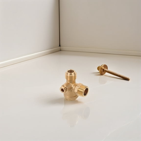 OFFIGAM Copper One Way Check Valve with Threaded Female Connection for Air Compressor and Plumbing Systems