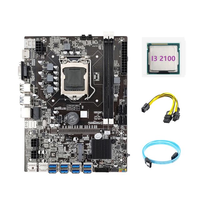 B75 DDR3 Motherboard Professional I3 Accesorios Accesorios Parreles de desgaste de la placa base 8xpcie con memoria para PC 1 set Inevent EL022839-00B