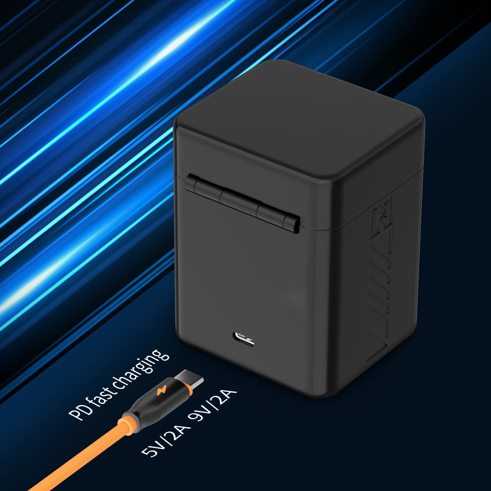 ZGCINE PS-LPE6 Dual USB-C Charger Case Box with PD Fast Charging for Canon LPE6/E6N/E6NH/E6P