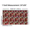 thumbnail image 3 of Castle Fairy Poppy Flower Fabric by the Yard 10 Yards,Blue Red Room Decor Fabric by the Yard,Spring Graden Fabric for Sewing,Ultra Soft Home Decor, 3 of 6