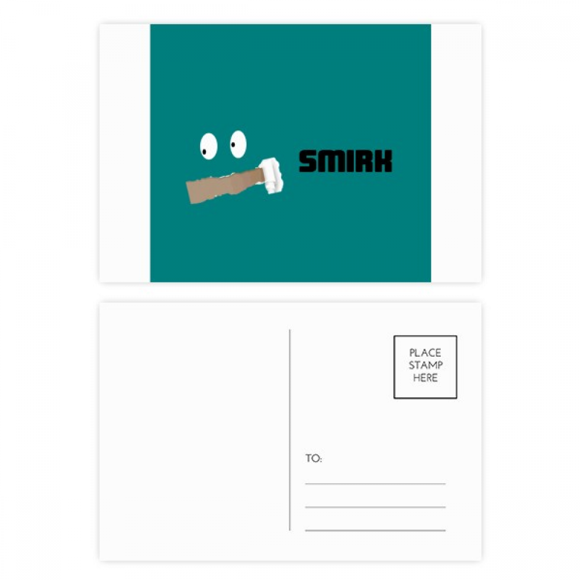 Green Emotion Srk Stare Provoke Postcard Set Birthday Mailing Thanks Greeting Card