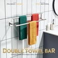 thumbnail image 2 of KOKOSIRI Towel Holder 24-Inch Bathroom Double Bath Towel Bars Kitchen Rack Wall Mounted Polished Chrome Stainless Steel B5009CH-L24, 2 of 7