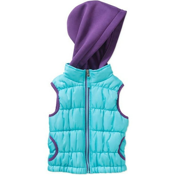 Girls' Solid Puffer Vest - Walmart.com