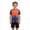 V63-Orange, variant on WhouRiu Boys Summer Athletic Outfits Short Sleeve Tees And Shorts Sets Kids Sports Training Clothes