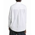 thumbnail image 2 of Gracia womens  Rhinestone-Trim Shirt, l, White, 2 of 3