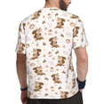 thumbnail image 2 of Wukai Fall Squirrel Print Men's Short-Sleeved Mesh T-Shirt,Quick-Dry Short Sleeve Workout T-Shirt-X-Large, 2 of 8