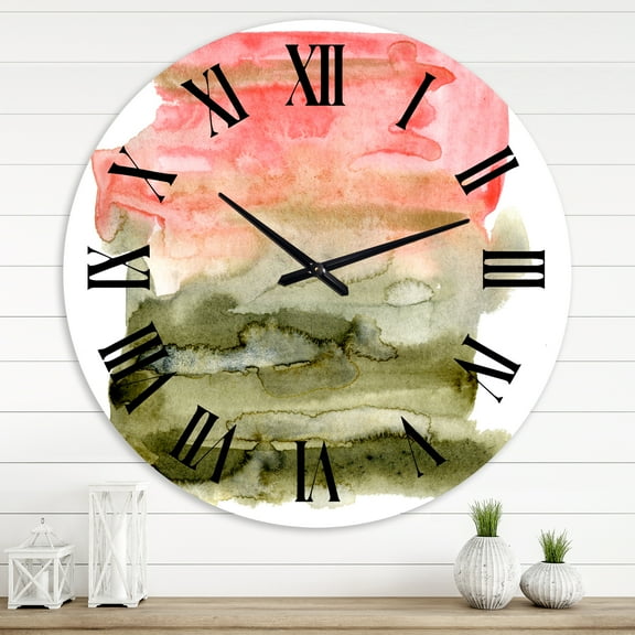 Designart 1 in Modern,Contemporary Wall Clock