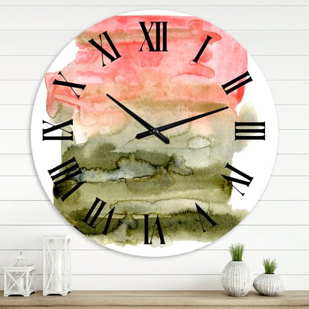 Designart 1 in Modern,Contemporary Wall Clock
