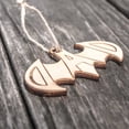 thumbnail image 4 of Ornament - Batdad - Raw Wood 2x4in, 4 of 8