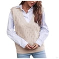 thumbnail image 1 of Manteau Tricot pour Femmes Manches Longues Ample Chandail d'Hiver Décontracté Confortable Chaud Mode, 1 of 8