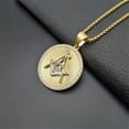 thumbnail image 5 of Hip Hop Iced Out Masonic Symbol Necklaces & Pendants For Women/Men 14K Yellow Gold Fashion Jewelry, 5 of 8