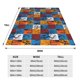 thumbnail image 3 of Balery colorful plaid Dinosaur Manta de Felpa Suave y Acogedora – Cobija de Franela Aterciopelada para Cama, Lavable y Cálida para Sofá, Mascotas, Transpirable-60"x50", 3 of 7