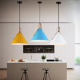 thumbnail image 4 of Simple Colorful Metal Pendant Lighting for Dining Room, Modern Farmhouse Pendant Lamp for Kitchen Island, Personalized Rustic Pendant Light for Kitchen Sink Over Table, 4 of 7