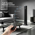 thumbnail image 3 of PhiloDeco 40" Tower Fan for Home, 80° Oscillating Silent Bladeless Floor Fan with Remote, 3 Speeds, Multiple Modes, 7-Hour Timer, Led Display Screen, Vertical Fan For Home, Living Room, Office, 3 of 8