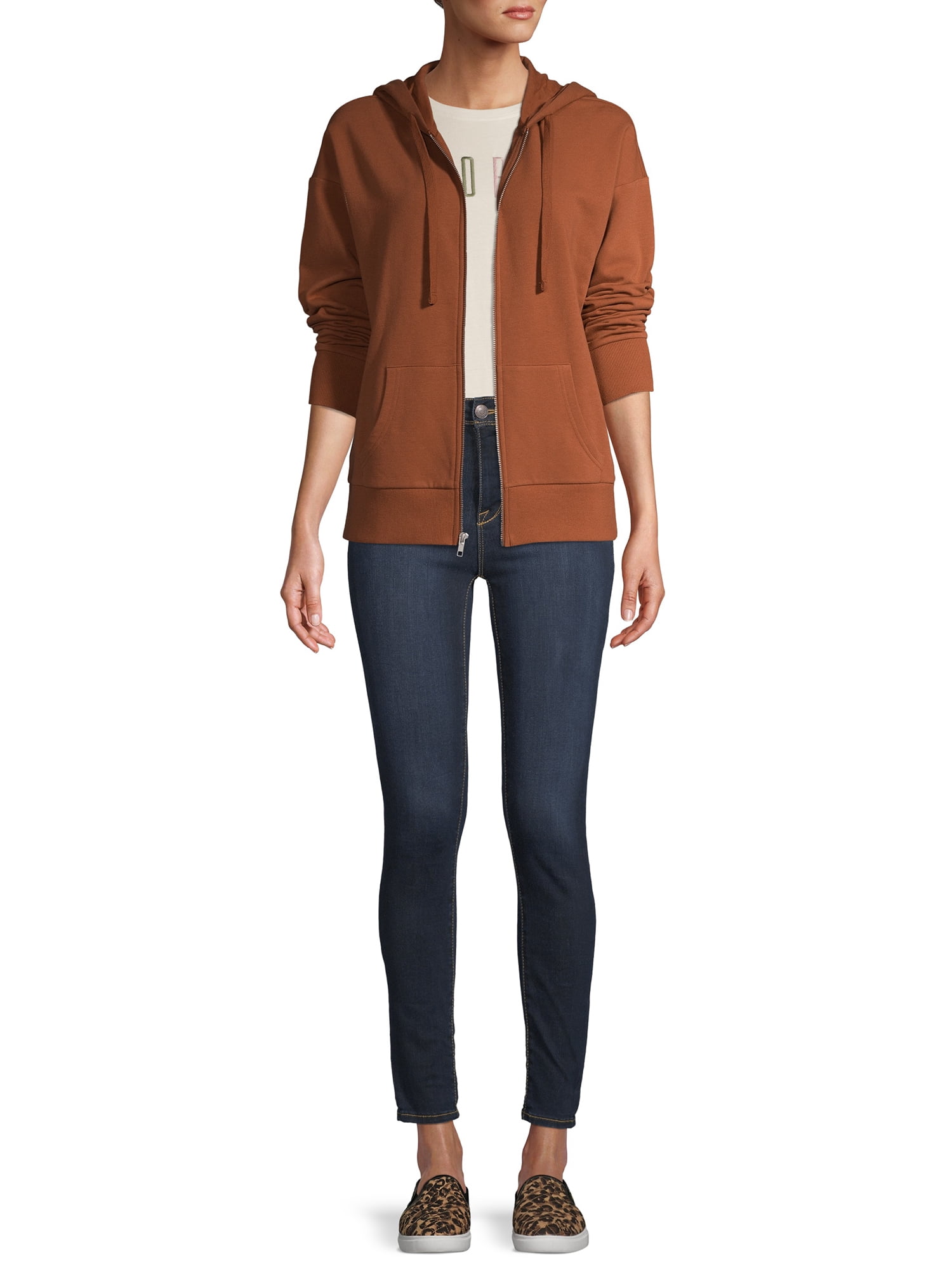 Time and Tru Women's Zip Up Hoodie