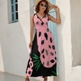 thumbnail image 2 of Leopard Print Pattern Sleeveless Dress Female Clothing Dress Women Summer 2025 Dress, 2 of 7