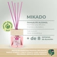thumbnail image 4 of Cristalinas ambientador de cañas 3 pack, difusor con varillas de ratán, formula sin alcohol, máxima duración mas de 8 semanas, 40ml Aroma Cerezo en Flor, 4 of 6