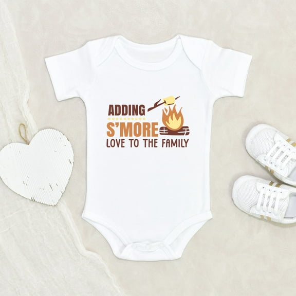 Newbabywishes - Adding S'more Loves To Family Baby Clothes for Boys and Girls - Baby Announcement