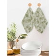 thumbnail image 2 of Sage Green Geometric Kitchen Dish Towels for Drying Dishes Set of 4, Modern Morocco Abstract Art Waffle Weave Microfiber Hand Tea Bathroom Towels Quick Dry & Absorbent Towel 12x12, 2 of 7