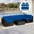thumbnail image 2 of Outsunny Outdoor 14pc Patio Rattan Sofa Set Cushion Cover Replacement, 2 of 10