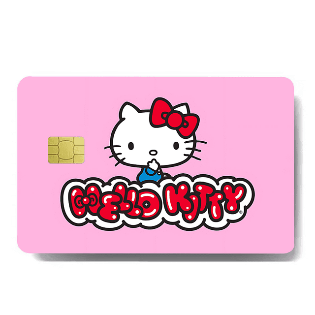 H-Hello-K-KittyS Stickers Cartoon Decorative Small Waterproof Chip 4PCS Card Sticker New Anti-Scratch