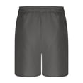 thumbnail image 6 of Hurxie Deals Mens Cargo Casual Shorts Lightweight Waterproof Athletic Shorts Elastic Waistband with Pockets Hiking Gym Beach Shorts Gray,L, 6 of 7