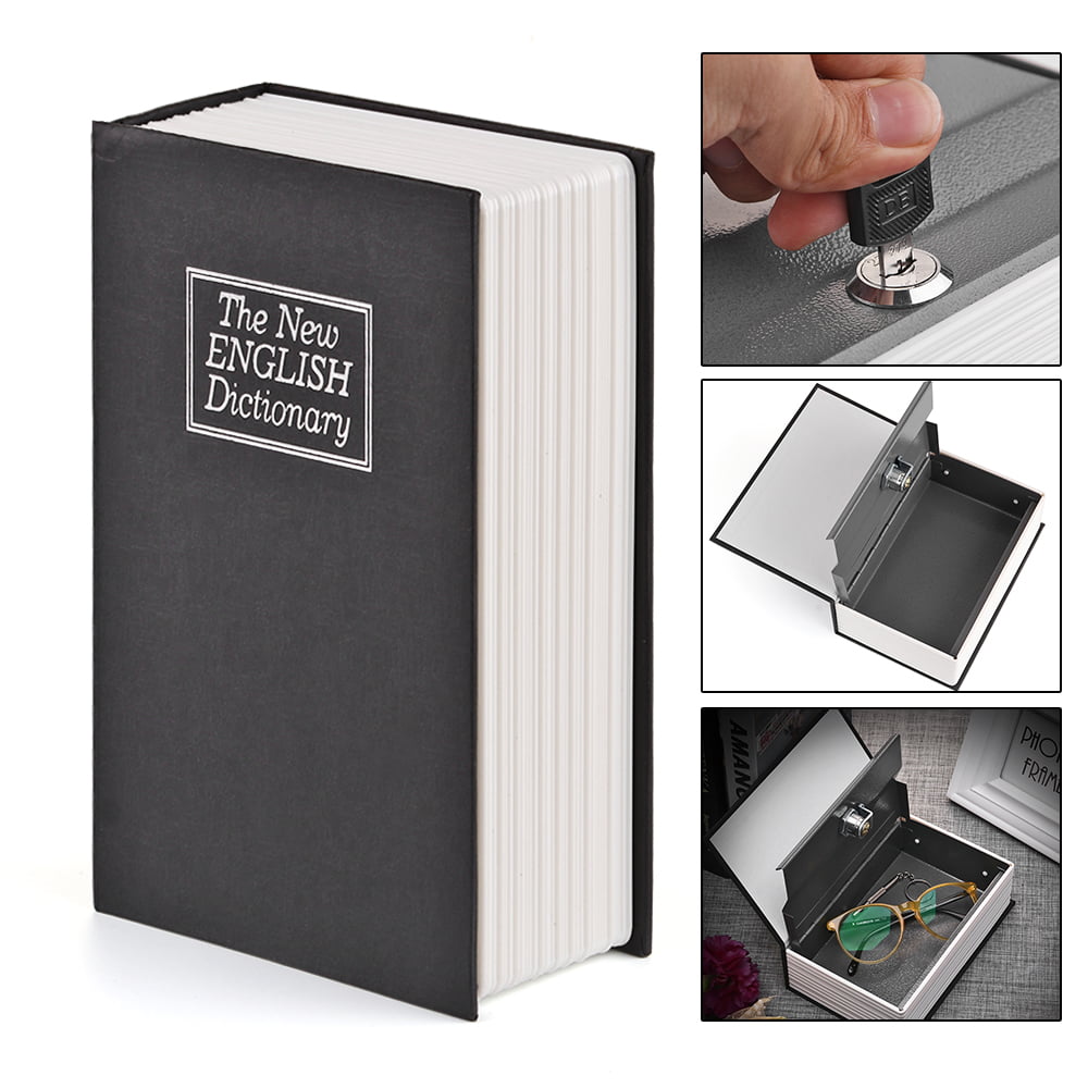 Secret Dictionary Book Safe Hidden Security Money Box Cash Jewellery Lock 