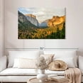 thumbnail image 2 of Elephant Stock Yosemite Valley At Sunrise Wall Art - Horizontal Canvas Wall Art - Living Room Wall Decor - Nature Canvas - Yellow And Green Decor - 45" x 30", 2 of 8