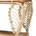 thumbnail image 4 of Baxton Studio Bastet Modern Bohemian Natural Brown Rattan 2-Tier Console Table, 4 of 9