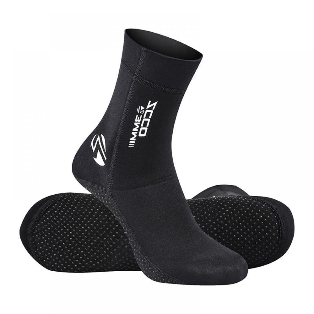 Water Socks Neoprene Socks Beach Booties Shoes 3mm Glued Blind Stitched Anti-Slip Wetsuit Boots Fin Swim Socks for Water Sports Outdoor Activities 