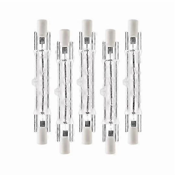 5-pack R7s 118mm 300W halogen bulbs bright light