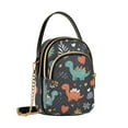 thumbnail image 7 of FORMRS Crossbody Bag for Women Quilted Travel Shoulder Cell Phone Purse with Chain Strap Handbag, Cute Dinosaur, 7 of 7