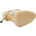 thumbnail image 5 of Calvin Klein Womens Meville Open Toe Ankle Strap Classic Pumps, Cocoon, Size 7.0, 5 of 5