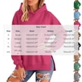 thumbnail image 3 of Vivianyo HD Women's Sweatshirt with Hood, Side‑Slit Hem Oversized Hoodies For Women, Fall Long‑Sleeve Pullorver Top for Outdoor Walks and Casual Weekend Plans, Sizes S-2XL, 3 of 7