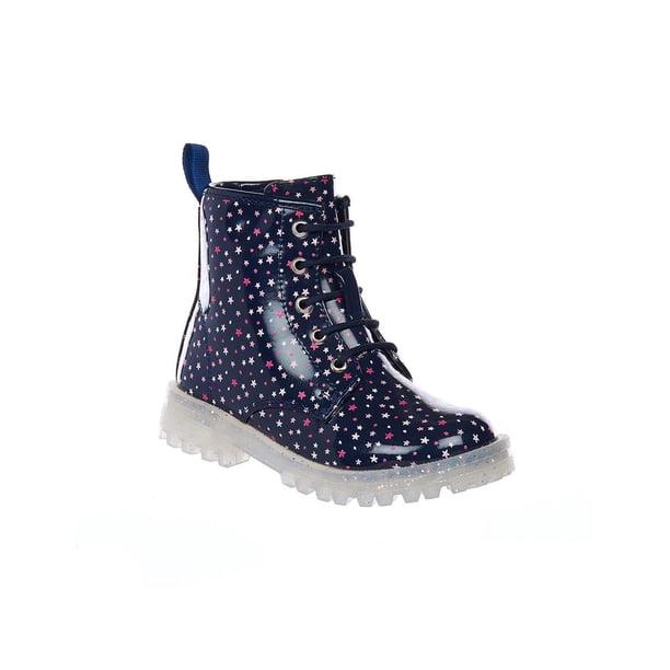 Botas Para Niñas Casuales De Lluvia Con Estrellas Marino azul 17 Incógnita 005A1A