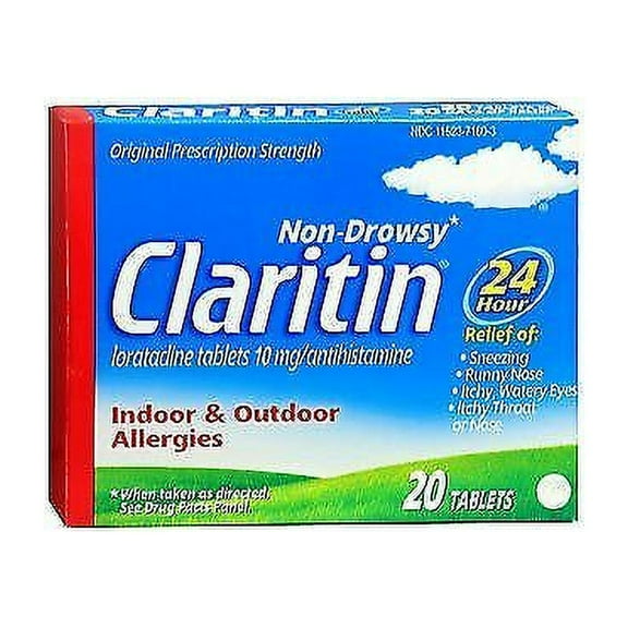 Claritin Non-Drowsy 24Hr Indoor & Outdoor Allergy Relief, 20ct, 3-Pack