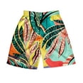 thumbnail image 2 of kingque Hawaiian Print Shorts for Men Surfing Swimming Board Shorts Trunks Swimwear Beachwear Summer Short Pants, 2 of 4