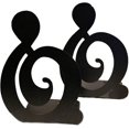 thumbnail image 1 of Paire De Serre-livres Cratifs Sur Le Thme De La Musique En Mtal Solide Pour Enfants Et Passionns De Musique - Dcoration Dintrieur Ou De Bureau,11 Feliz Sencillez, 1 of 5