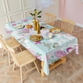 thumbnail image 3 of Pioneer Flower Floral Print Pattern Rectangle Tablecloth 60"x102",Waterproof Polyester Rectangle Table Cloth, Wipeable Spillproof Polyester Tablecloth for Dining, Camping, Indoor and Outdoor, 3 of 6