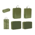 thumbnail image 4 of 6 cubos de embalaje para maletas de viaje, organizadores de equipaje portátiles. verde, 4 of 8
