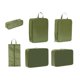 thumbnail image 4 of 6 cubos de embalaje para bolsa de zapatos de viaje, ligeros y ahorradores de espacio para artículos de tocador. verde, 4 of 8