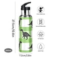 thumbnail image 5 of ALAZA Dinosaur on Checkered Water Bottle Insulated Flask Stainless Steel Straw Lid 20 oz, 5 of 6