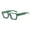 Green, variant on Xinwanna 1 Pair Retro Style Glasses Blue Light Blocking Square Frame Glasses UV Protection Flat-Light Mirrors Eyewear Vacation Accessory (Grass Green)