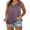 Wine, variant on GERsome Womens Tank Tops V-Neck Summer Vacation Casual T-Shirts Loose Fit Sleeveless Shirts Army Green Size L