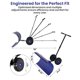 thumbnail image 4 of Yeshouse Pala quitanieves resistente con ruedas, cuchilla de acero ajustable, empujador manual ideal para limpiar nieve en entradas de vehículos y aceras sin dañar la espalda, 4 of 8