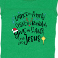 thumbnail image 4 of Inktastic Dance Like Frosty, Shine Like Rudolph, Give Like Santa Boys or Girls Baby Bodysuit, 4 of 5